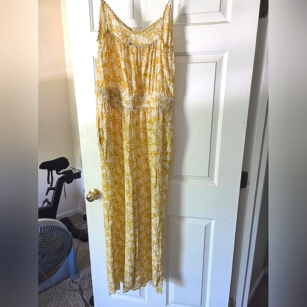 LOFT Yellow Jumpsuit